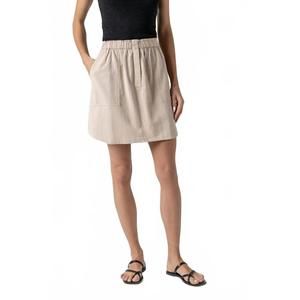 NEW LILLA P round hem skirt in flax